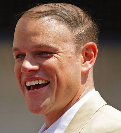 matt damon comb-over bald 6 degrees photoshop contest
